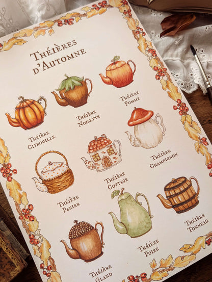 Illustration "Théières d'Automne"