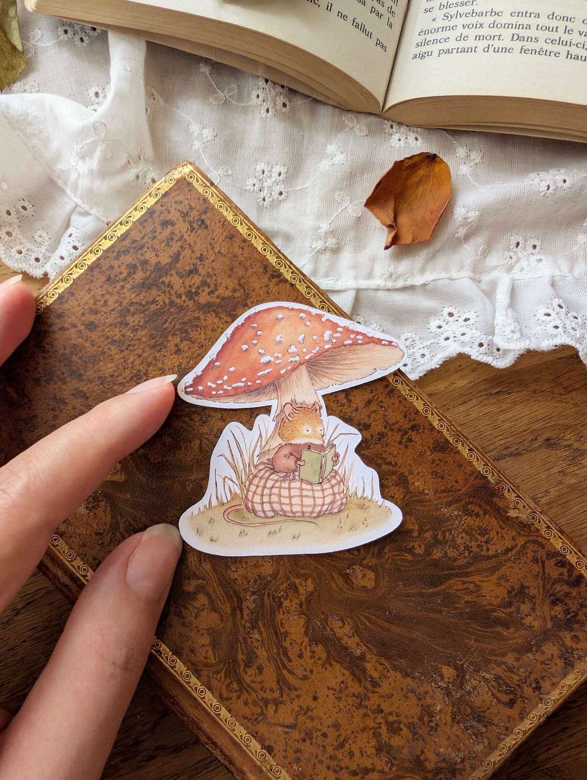 Sticker "Lecture Champignon"