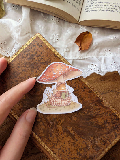 Sticker "Lecture Champignon"