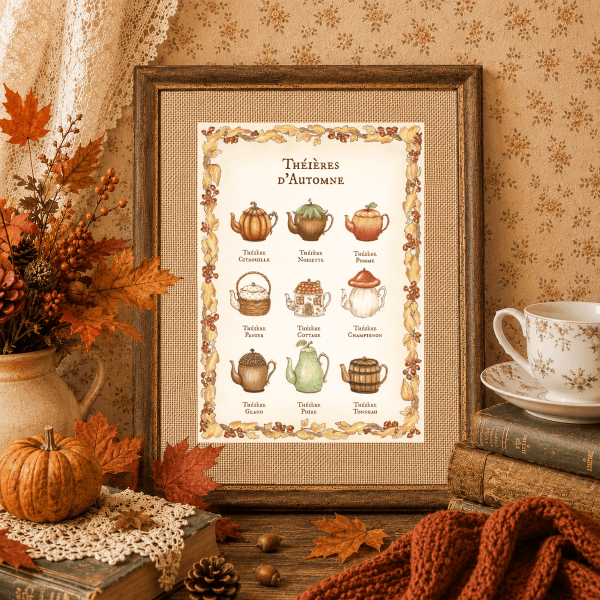 Illustration "Théières d'Automne"