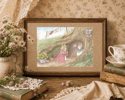Illustration "Visite au Vieux Chêne"